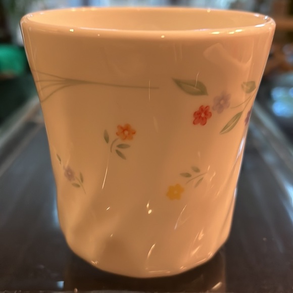 Corning Corelle English Meadow Flat Cup / Mug Swirl Floral.  Set of 2. - Picture 6 of 13